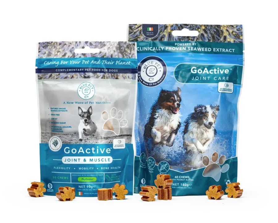 BluePetCo - GoActive Peanut Butter - 30 and 60 chews Pouches with chews