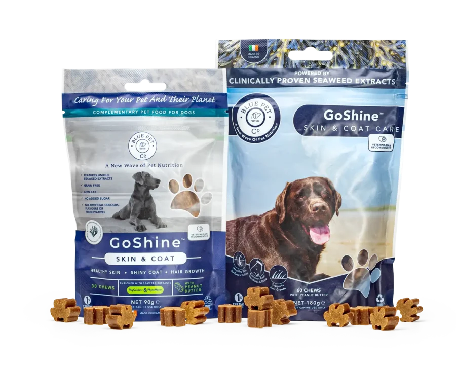 BluePetCo - GoShine Peanut Butter - 30 and 60 chews Pouches with chews